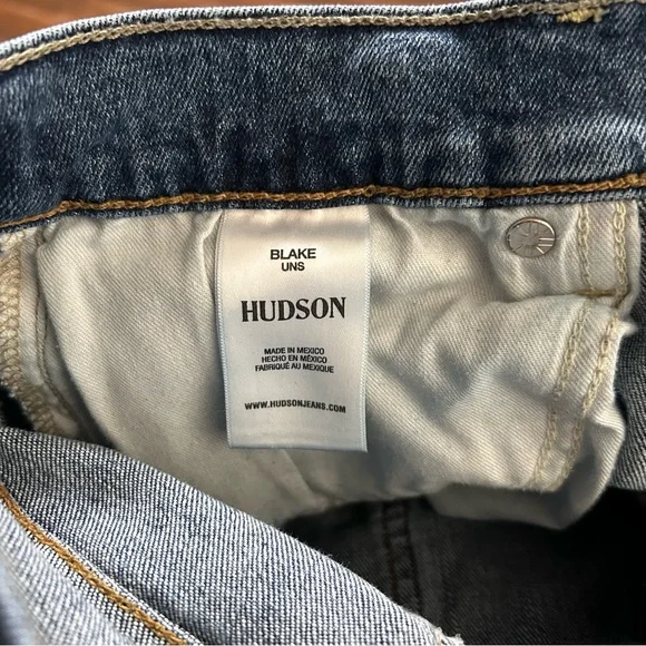 Hudson Men’s Blake Slim Straight Jean 30 Light Medium Wash - Picture 10 of 11